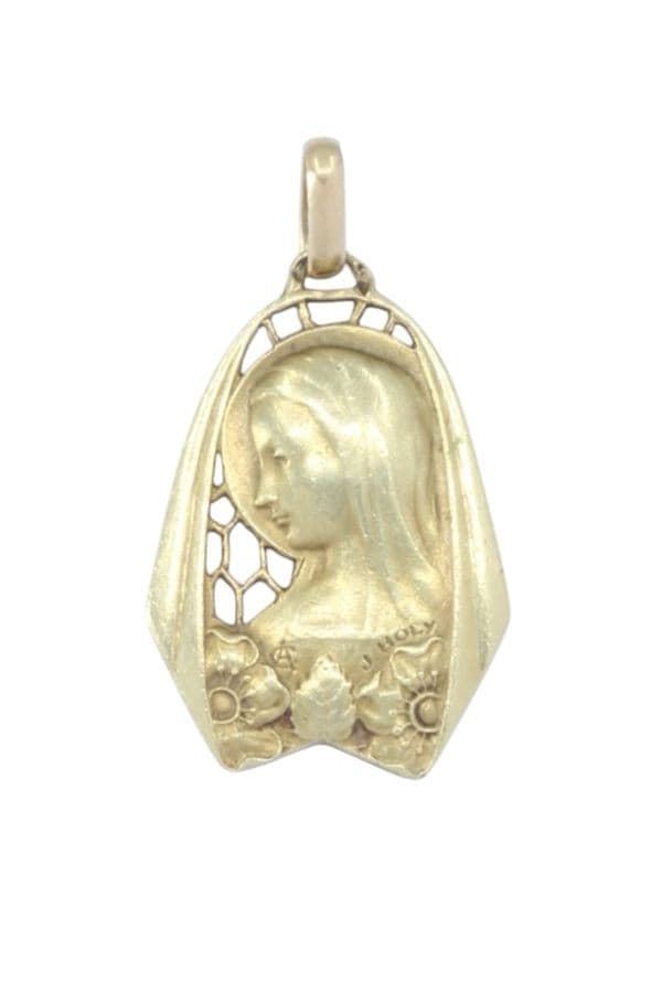 MÉDAILLE VIERGE ART-DÉCO — vue 1