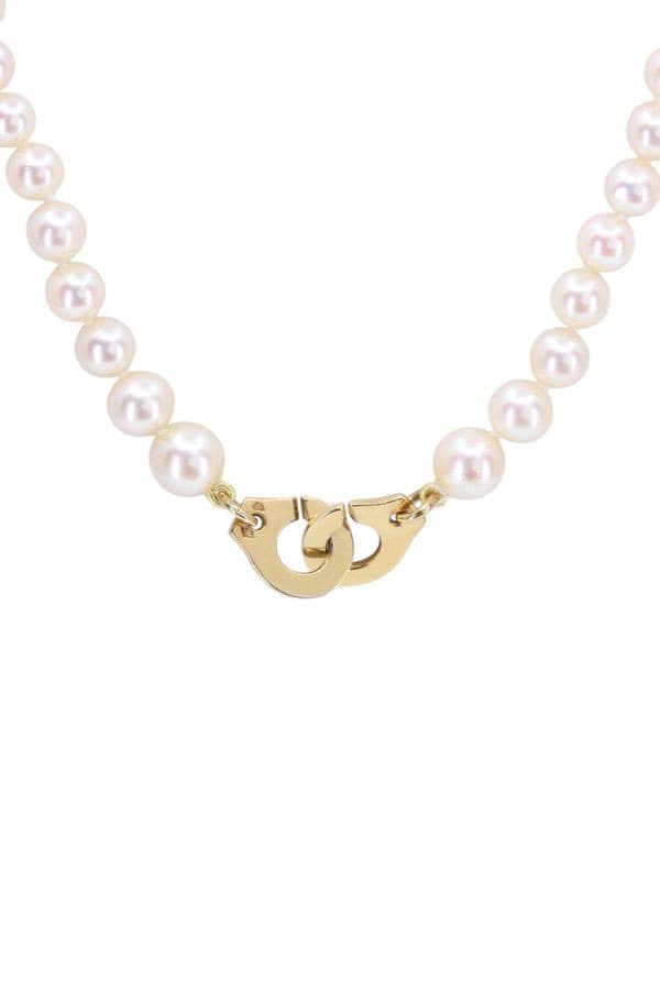 COLLIER DE PERLES MENOTTES DINH VAN R10 — vue 3