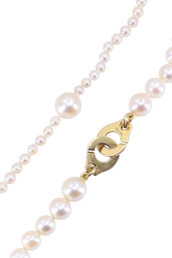 COLLIER DE PERLES MENOTTES DINH VAN R10 — vue 4