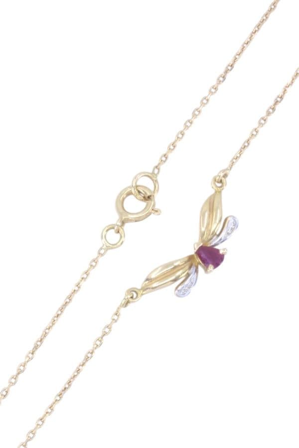 COLLIER MODERNE RUBIS — vue 4