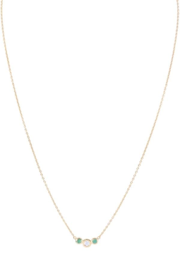 COLLIER ÉMERAUDES ET DIAMANTS — vue 1