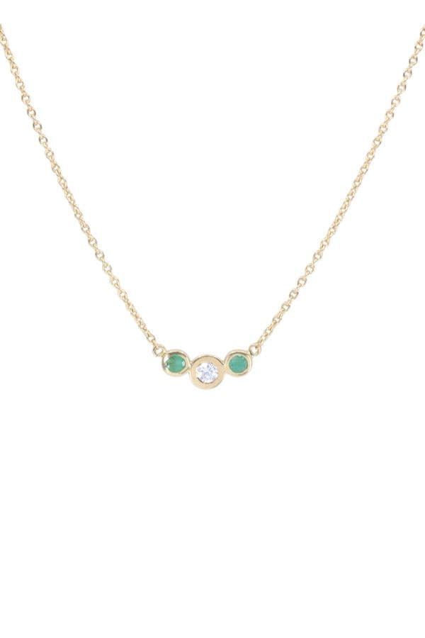 COLLIER ÉMERAUDES ET DIAMANTS — vue 3