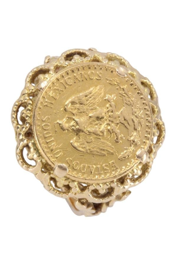 BAGUE 2 PESOS MEXICAIN — vue 4