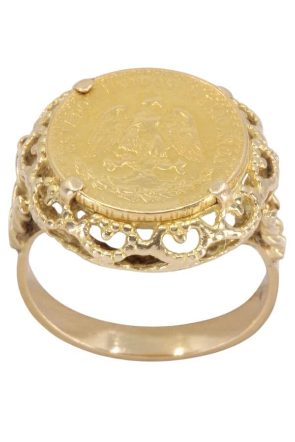 BAGUE 2 PESOS MEXICAIN — vue 1