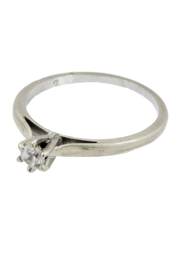 SOLITAIRE MODERNE 0.10 CARAT — vue 2