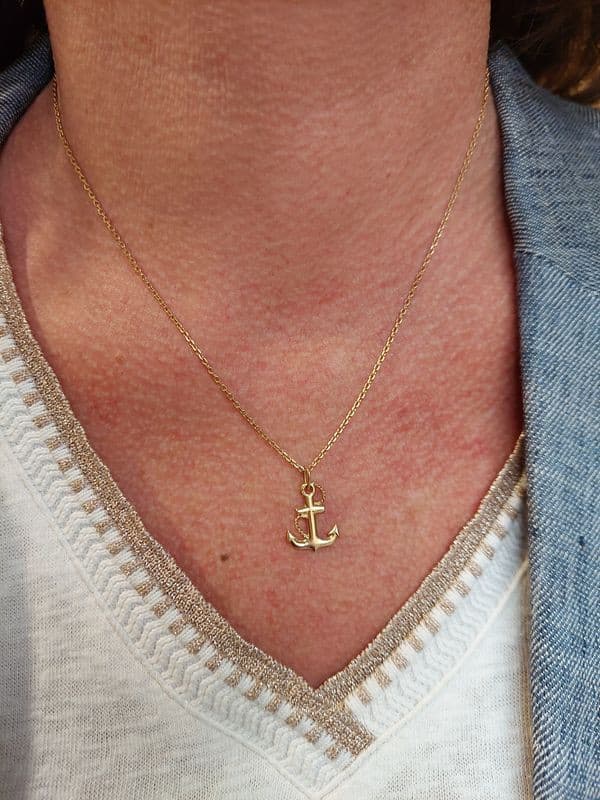 PENDENTIF ANCRE DE MARINE — vue 2