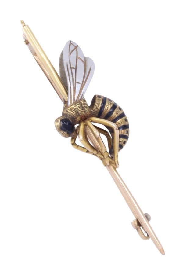 BROCHE ANCIENNE ABEILLE — vue 1
