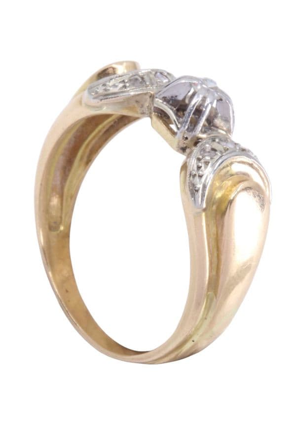 BAGUE ANCIENNE DIAMANTS — vue 5