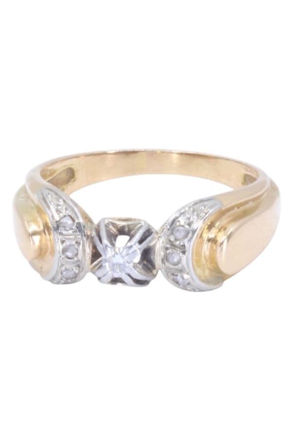 BAGUE ANCIENNE DIAMANTS — vue 6