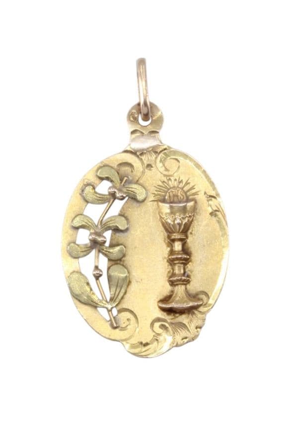 MÉDAILLE ANCIENNE CALICE — vue 1