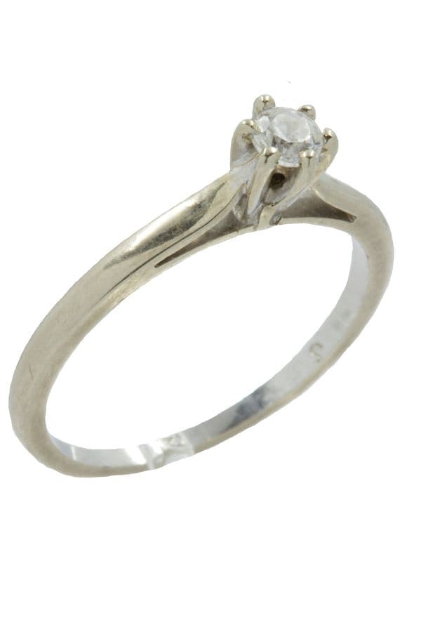 SOLITAIRE MODERNE 0.10 CARAT — vue 3
