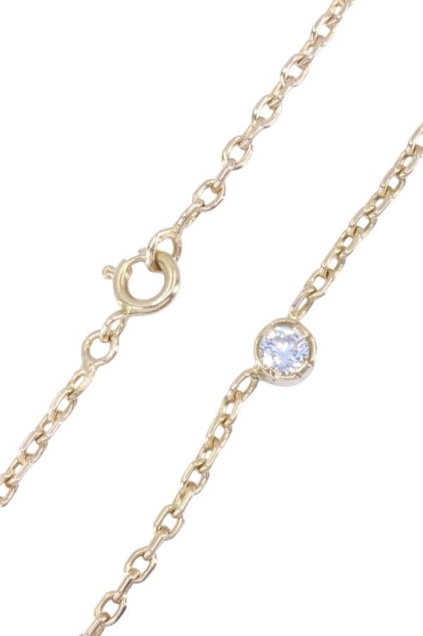 COLLIER DIAMANT SOLITAIRE 0.25 CARAT — vue 2