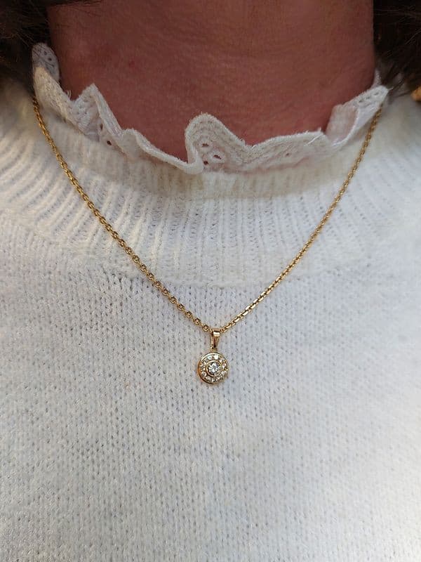 PENDENTIF DIAMANTS — vue 2