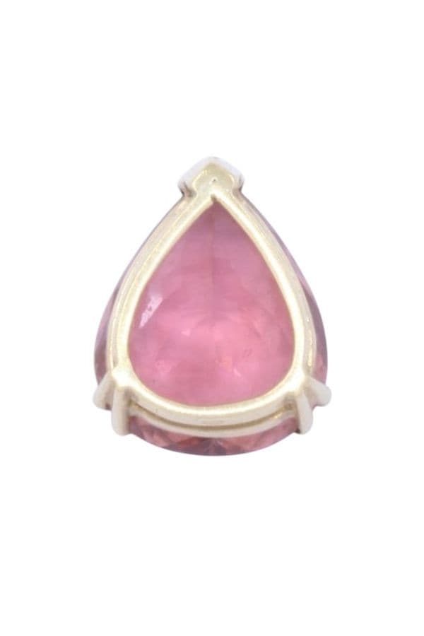 PENDENTIF TOURMALINE ROSE EN POIRE — vue 3