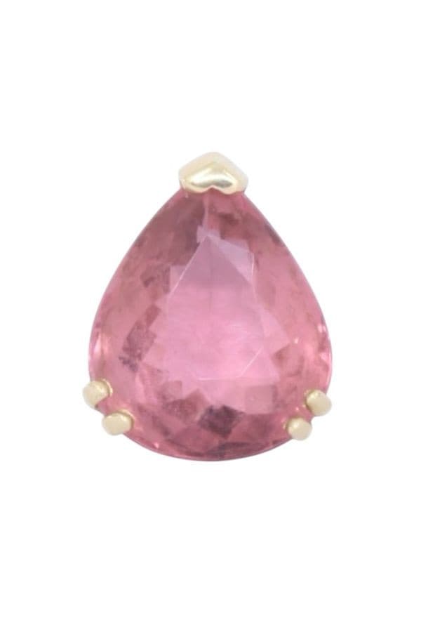 PENDENTIF TOURMALINE ROSE EN POIRE — vue 1