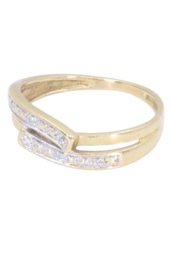 BAGUE MODERNE DIAMANTS — vue 5