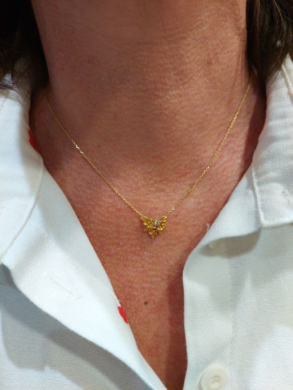 COLLIER DIAMANT SIGNÉ AUGIS — vue 2