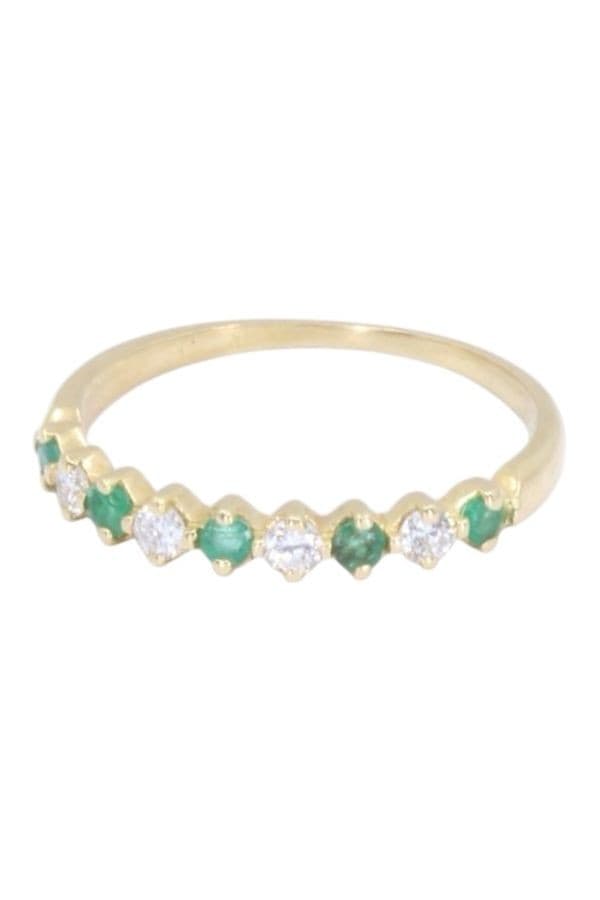 BAGUE ÉMERAUDES ET DIAMANTS — vue 6