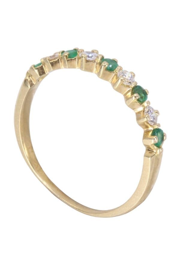BAGUE ÉMERAUDES ET DIAMANTS — vue 5
