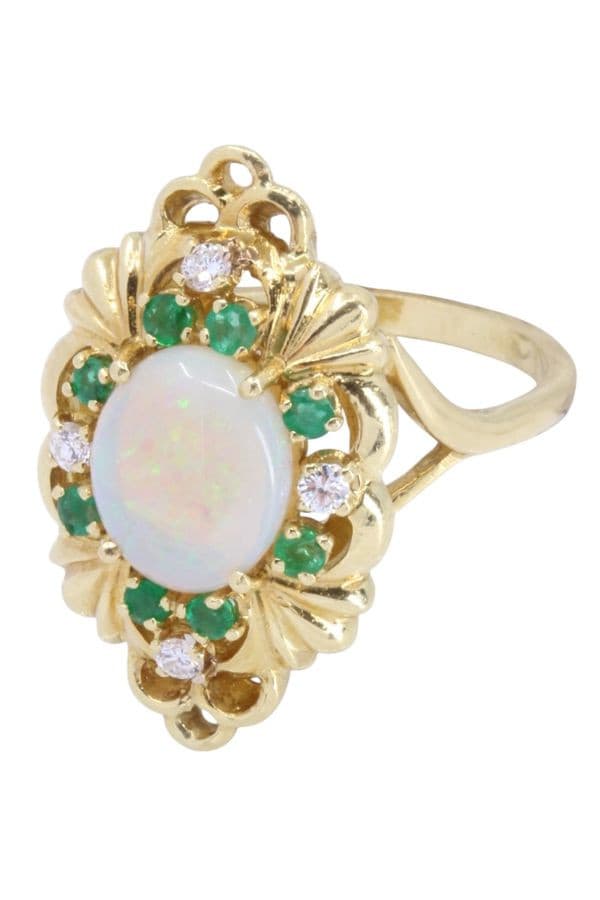 BAGUE ANCIENNE OPALE — vue 5