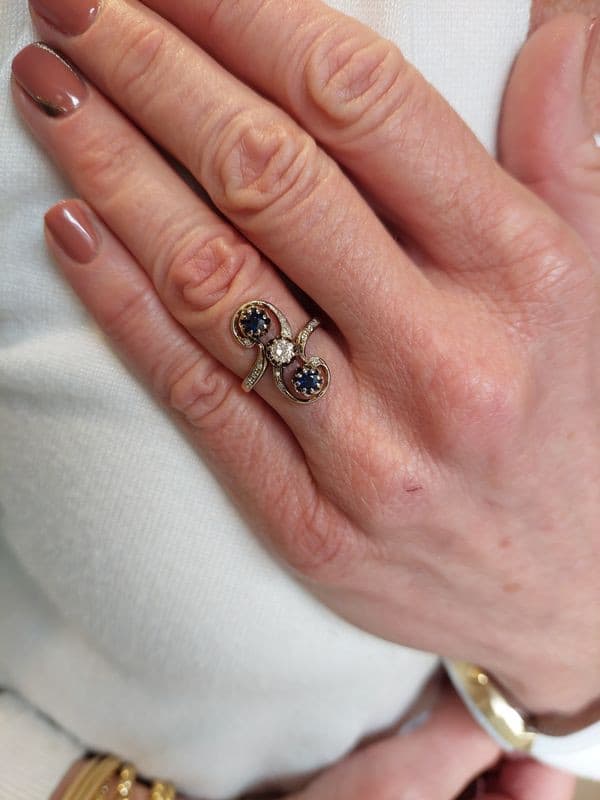 BAGUE ART-NOUVEAU — vue 2