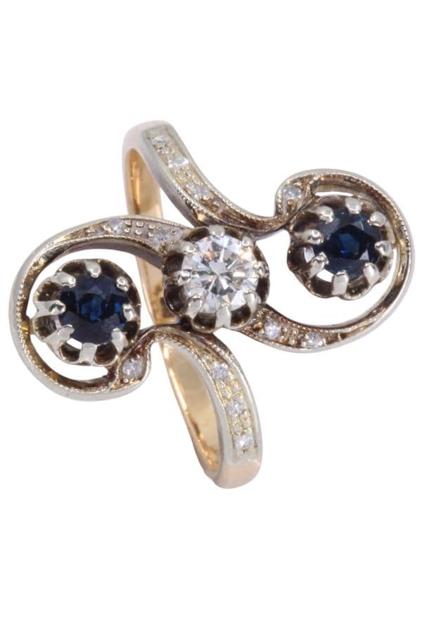 BAGUE ART-NOUVEAU — vue 4
