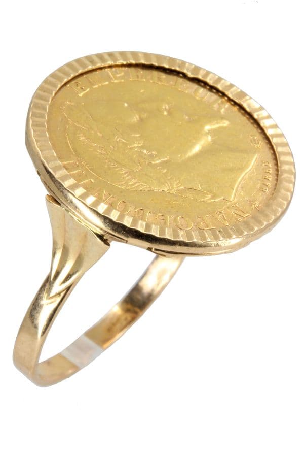 BAGUE PIÈCE 10 FRANCS NAPOLÉLON III — vue 2