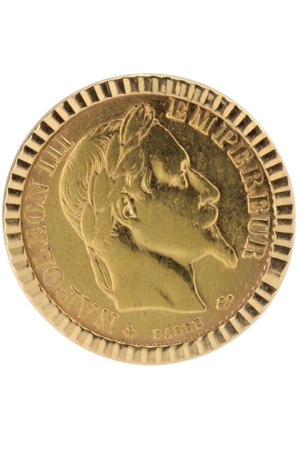 BAGUE PIÈCE 10 FRANCS NAPOLÉLON III — vue 3