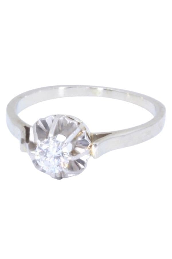 SOLITAIRE ANCIEN DIAMANT 0.30 CARAT — vue 6