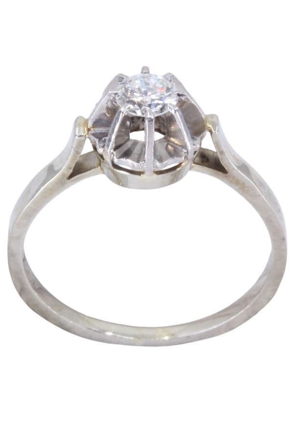SOLITAIRE ANCIEN DIAMANT 0.30 CARAT
