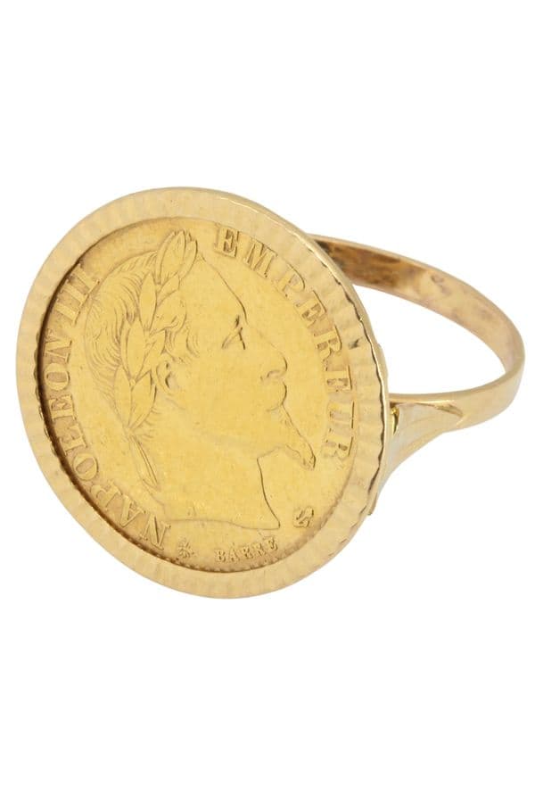 BAGUE PIÈCE 10 FRANCS NAPOLÉLON III — vue 5