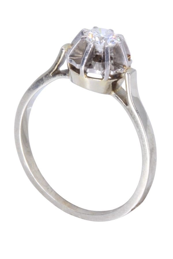 SOLITAIRE ANCIEN DIAMANT 0.30 CARAT — vue 5