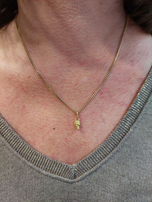 PENDENTIF PÉPITE NATURELLE — vue 2