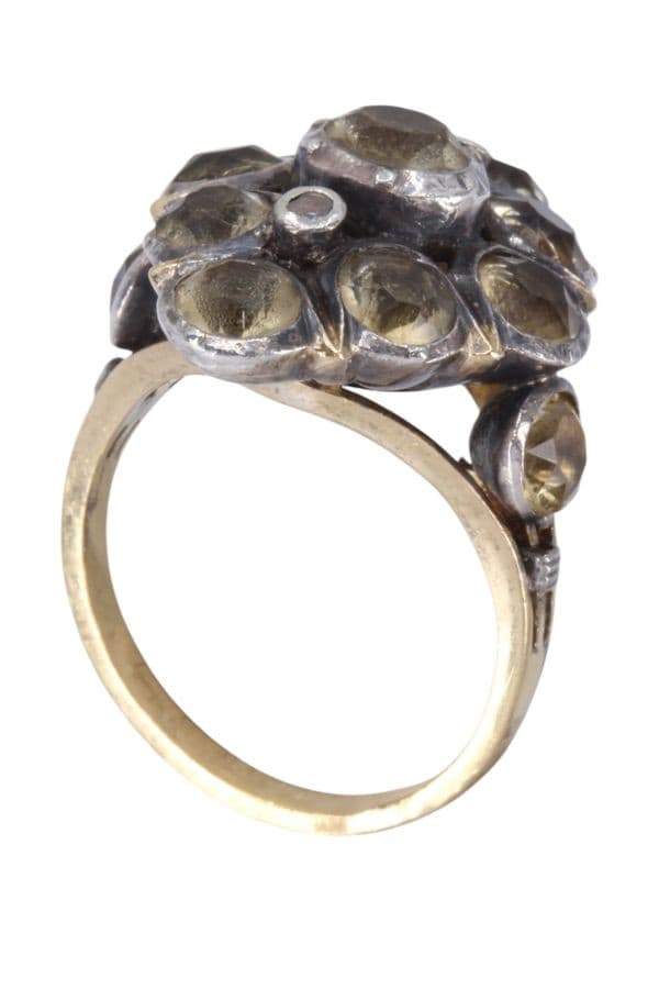 BAGUE MARQUISE ANCIENNE QUARTZ — vue 5