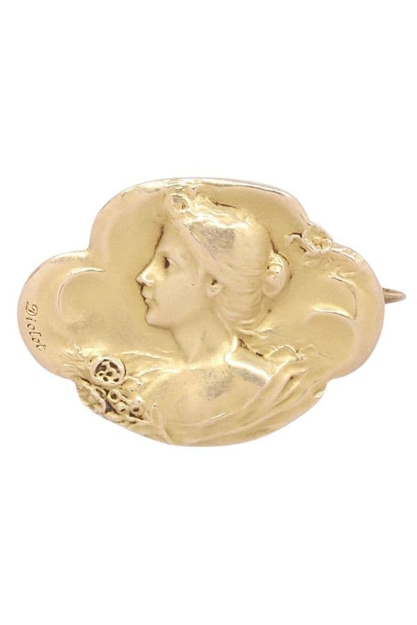 BROCHE ANCIENNE SIGNÉE DIOLOT — vue 1