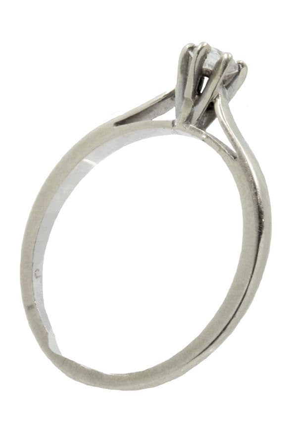 SOLITAIRE MODERNE 0.10 CARAT — vue 5