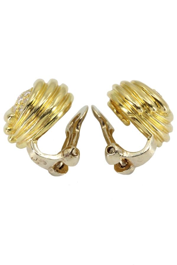 BOUCLES D'OREILLES CLIPS DIAMANTS — vue 3