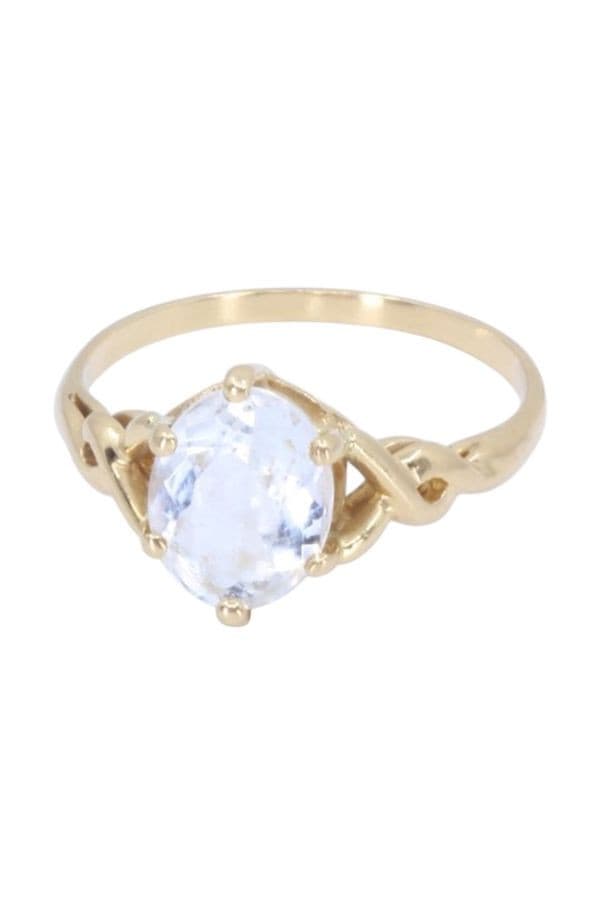 BAGUE MODERNE AIGUE-MARINE — vue 6