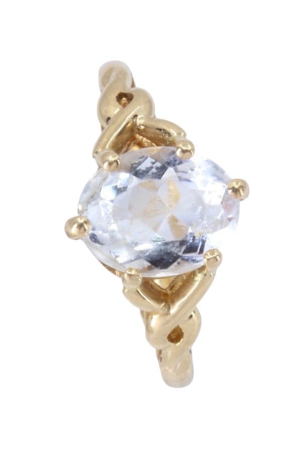 BAGUE MODERNE AIGUE-MARINE — vue 4