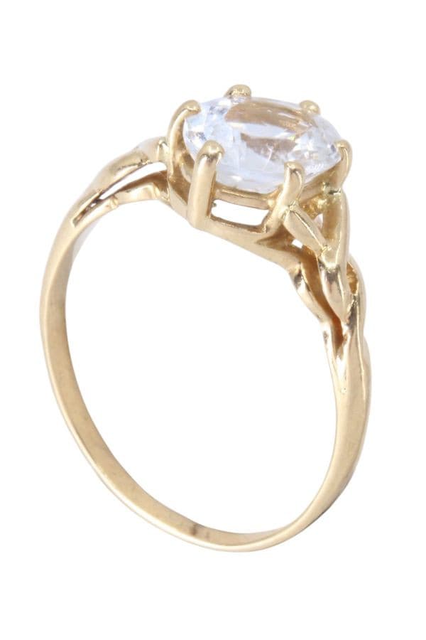 BAGUE MODERNE AIGUE-MARINE — vue 5