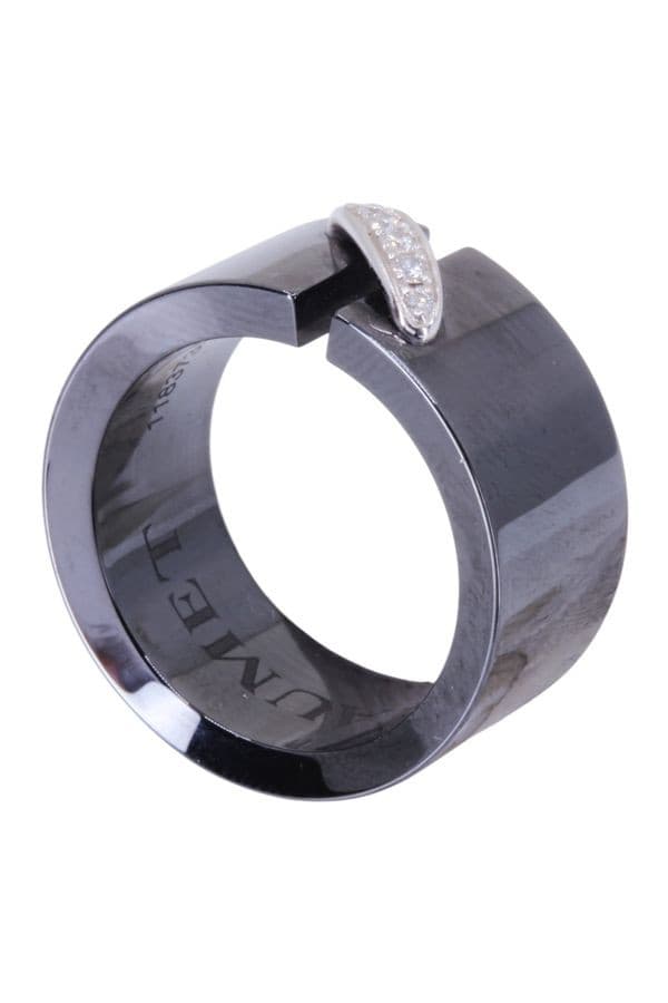 BAGUE CHAUMET "LIEN" CÉRAMIQUE ET DIAMANTS — vue 5