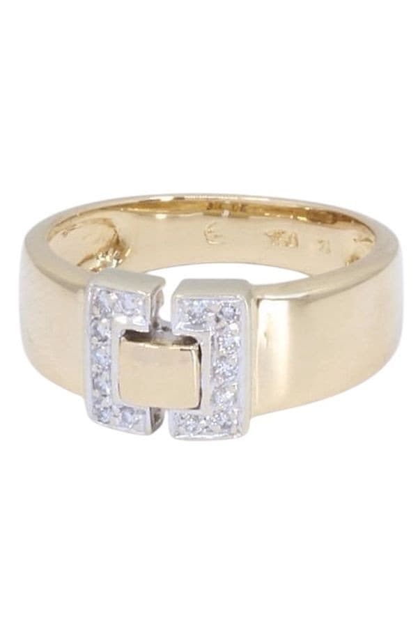 BAGUE MODERNE DIAMANTS — vue 6