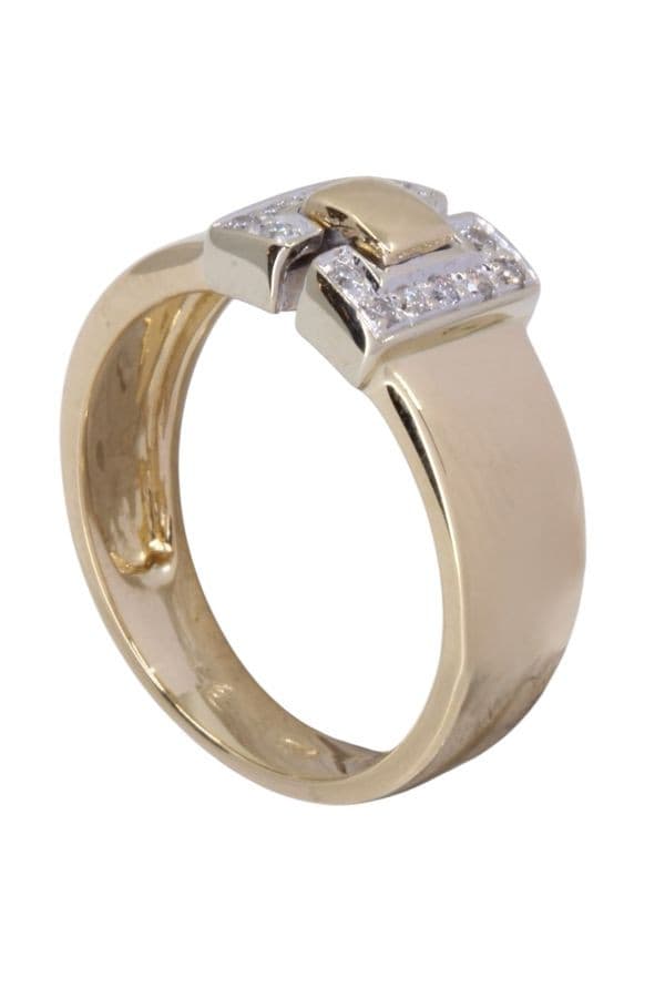 BAGUE MODERNE DIAMANTS — vue 5