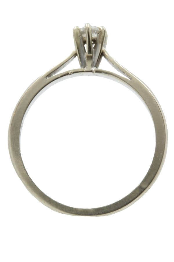 SOLITAIRE MODERNE 0.10 CARAT — vue 6