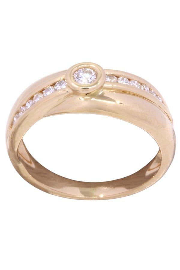 BAGUE MODERNE DIAMANTS — vue 1