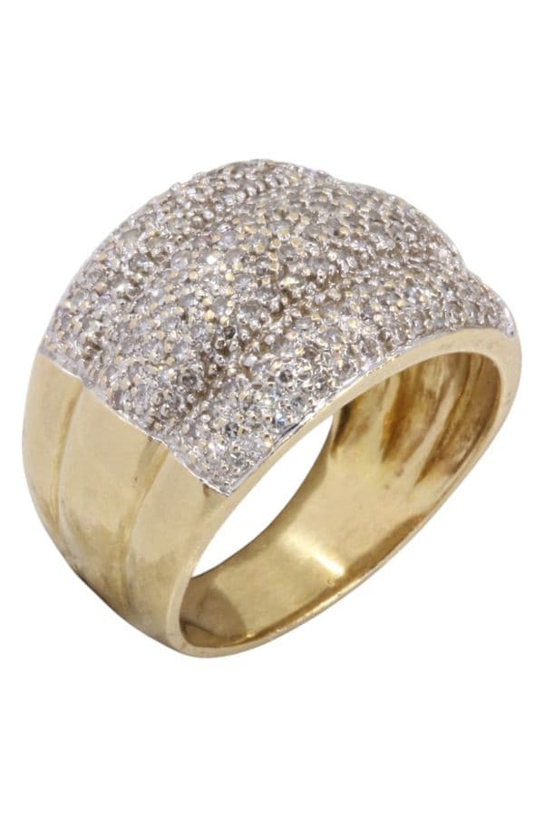 BAGUE PAVAGE DIAMANTS — vue 3