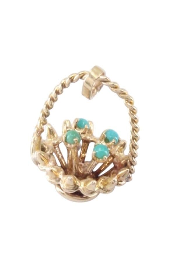 PENDENTIF PANIER DE FLEURS — vue 3