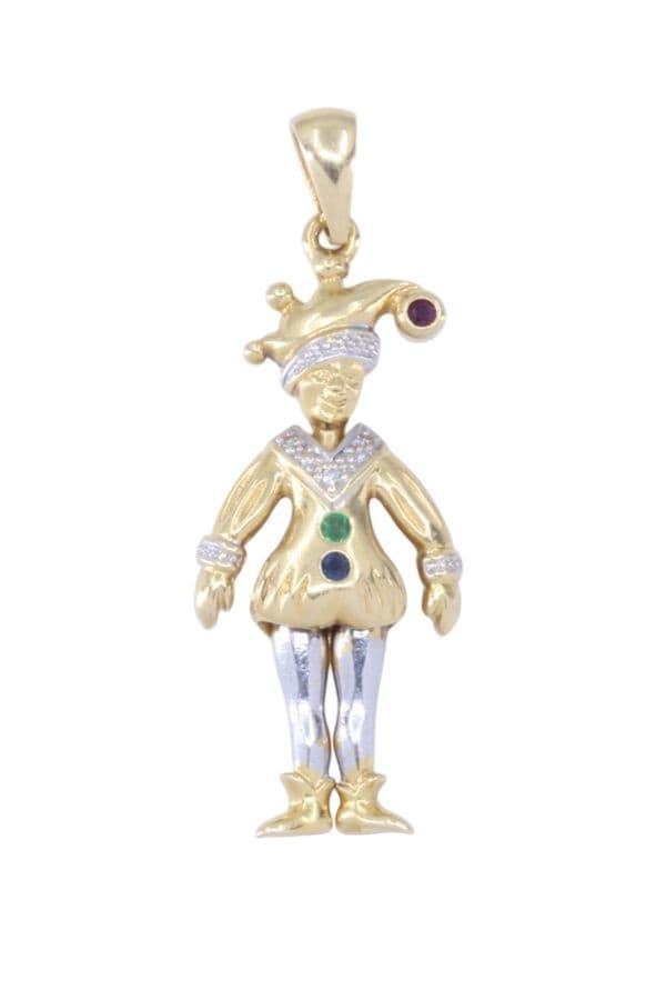 PENDENTIF CLOWN ARTICULÉ — vue 1