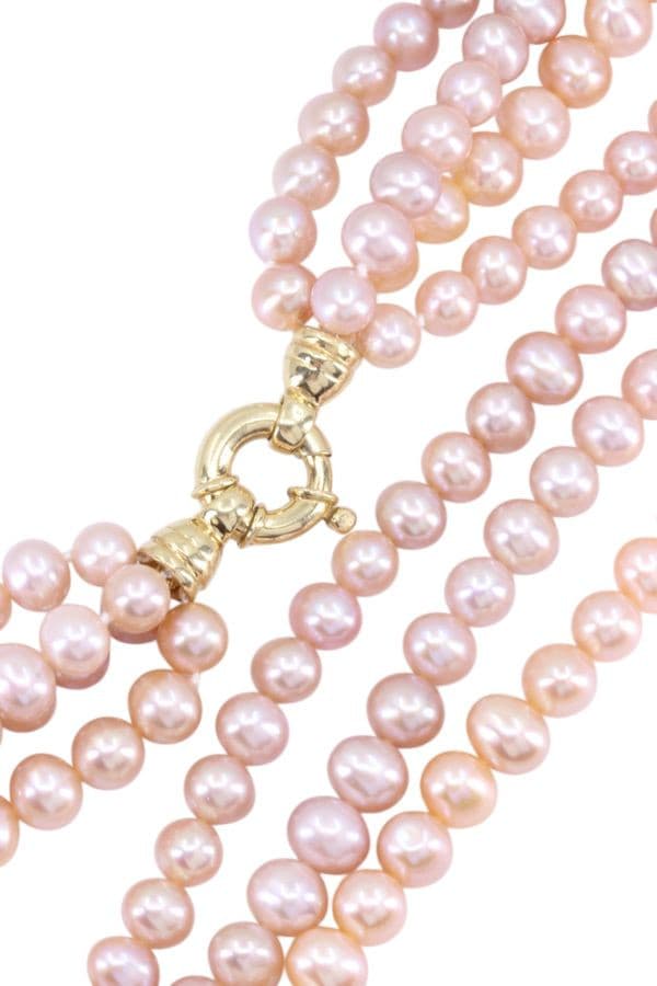 COLLIER DE PERLES 4 RANGS — vue 3