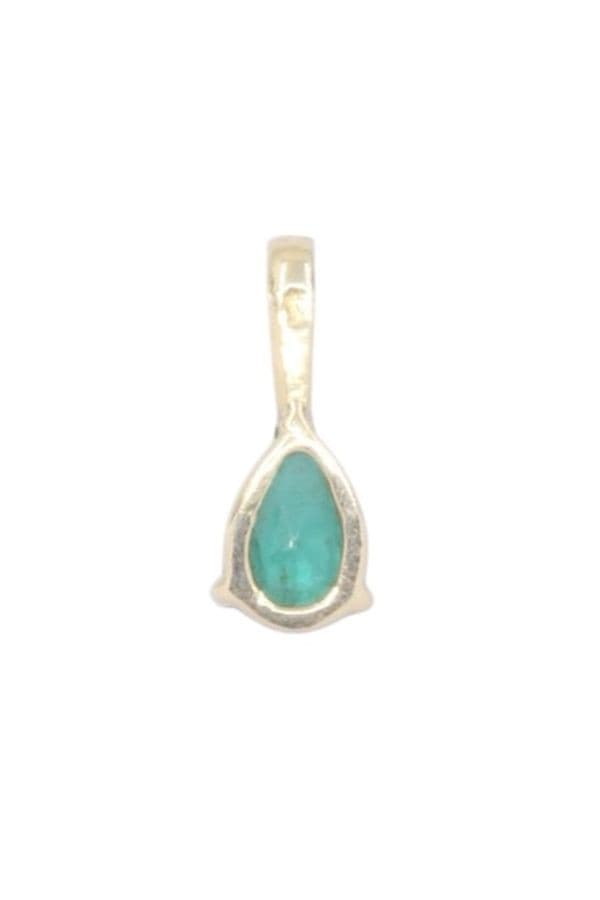 PENDENTIF GOUTTE ÉMERAUDE — vue 3